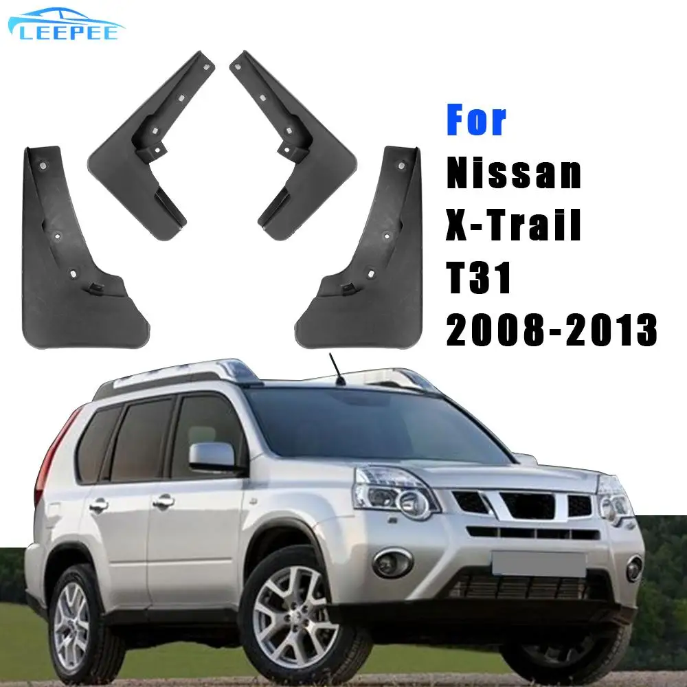 

Брызговики для автостайлинга, передние и задние щитки от грязи для Nissan X-Trail T31 2008 2009 2010 2011 2012, брызговики 4 шт./компл.