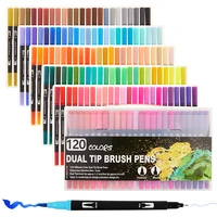4872100 colors art markers pen colored marker lettering markers drawing pen school art supplies double headed marker pen 04350