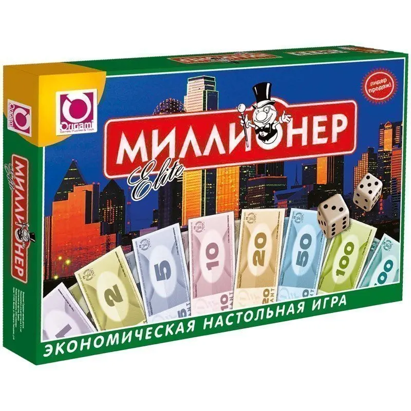 Игра настольная Origami &quotЭкономическая. Миллионер-Elite&quot |