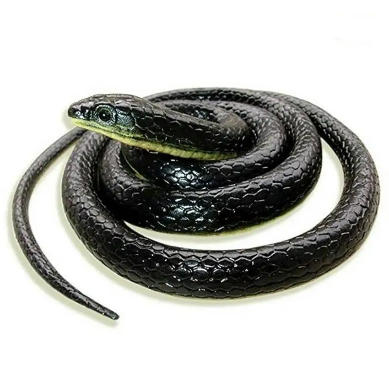 

Funny Fake Snake Realistic Rubber Snakes 120/130cm Halloween Fake Snake Safari Garden Prop Prank Halloween Party Gag Gifts