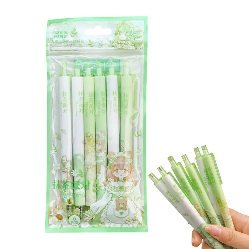 

Ручки гелевые с черными чернилами, 0,5 мм, 6 шт./набор