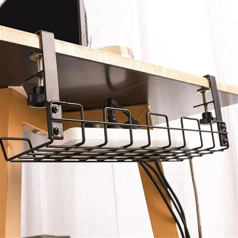 

Hanging Storage Multifunctional Under Table Storage Rack Stable Desk Hanging Holder Home Office Storage Basket Table Storage