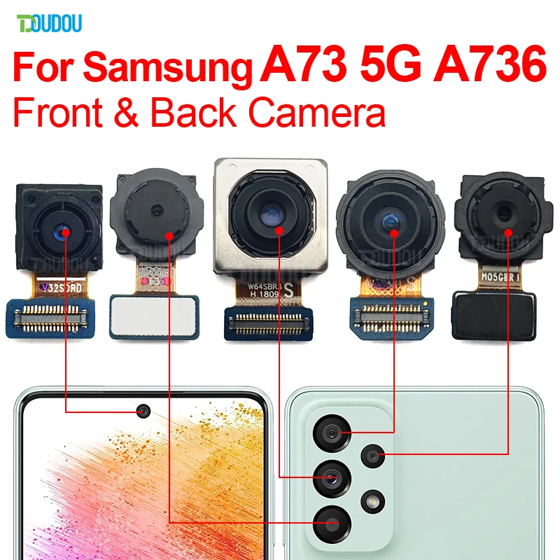 A73 5G Модуль передней и задней камеры для Samsung SM-A736B A736B/DS Замена гибкого кабеля