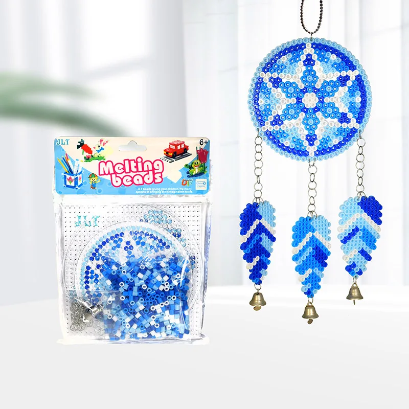 

Dream Catcher Windbell 5mm Hama Beads Set With Templates Accessories For Kids DIY 3D Puzzle Educational Toys Mid Fuse Beads