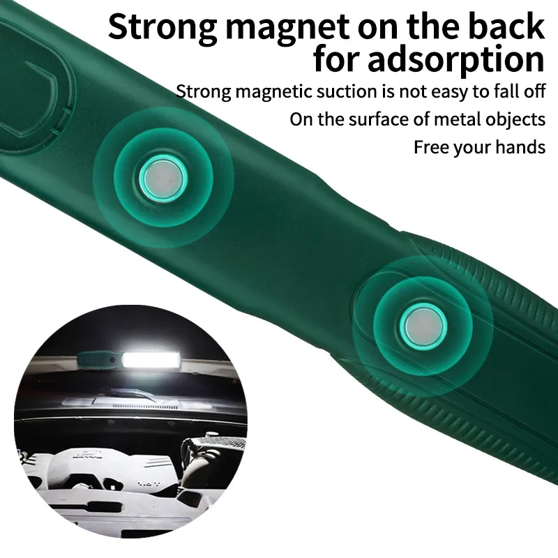 Мощный портативный фонарик с магнитным крючком для ремонта кемпинга