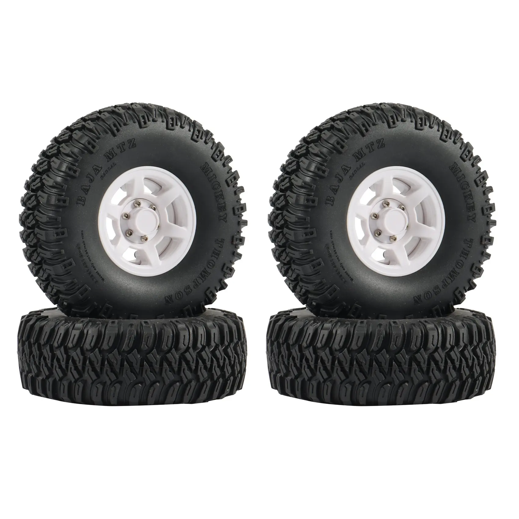 

4PCS 1.55Inch Beadlock Wheel Rim Tires Tyre for RC Crawler Car Axial Jr 90069 D90 TF2 Tamiya CC01 LC70 MST JIMNY,2