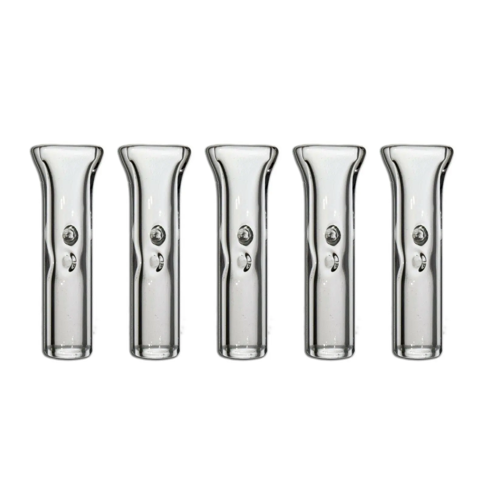 

10pcs Glass Filter Flat Mouthed Tips for Tobacco Smoking Accessories-8mm
