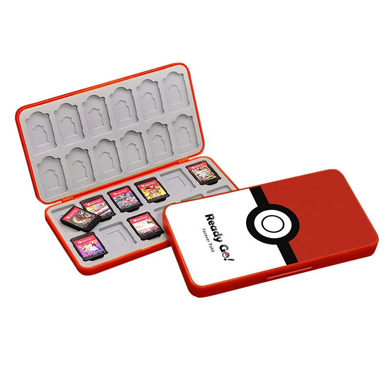 Коробка для карт Ns 24 Switch кассета хранения 3D Марио молния Пикачу движущийся лес