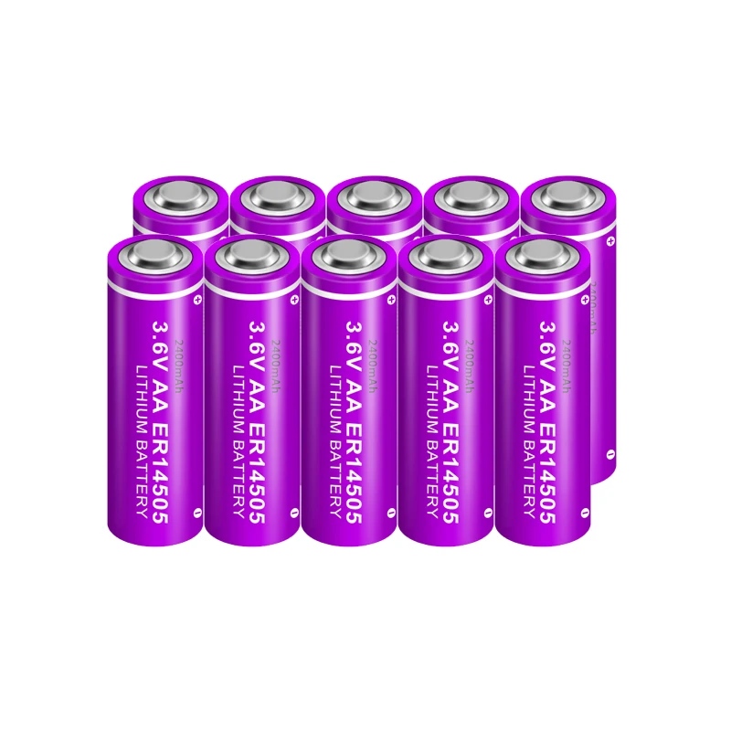 

10PCS PKCELL ER14505 AA batteries 14505 2400mah AA lithium Batteries Superior LR6 R6P Primary For GPS Smoke alarms