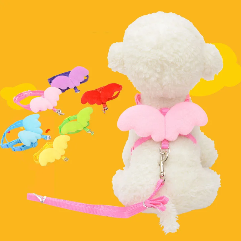 

Cat Harness And Leash Set Angel Wings Breathable Cat Collar Harnesses Vest Pet Traction For Small Medium Dog Cat Puppy