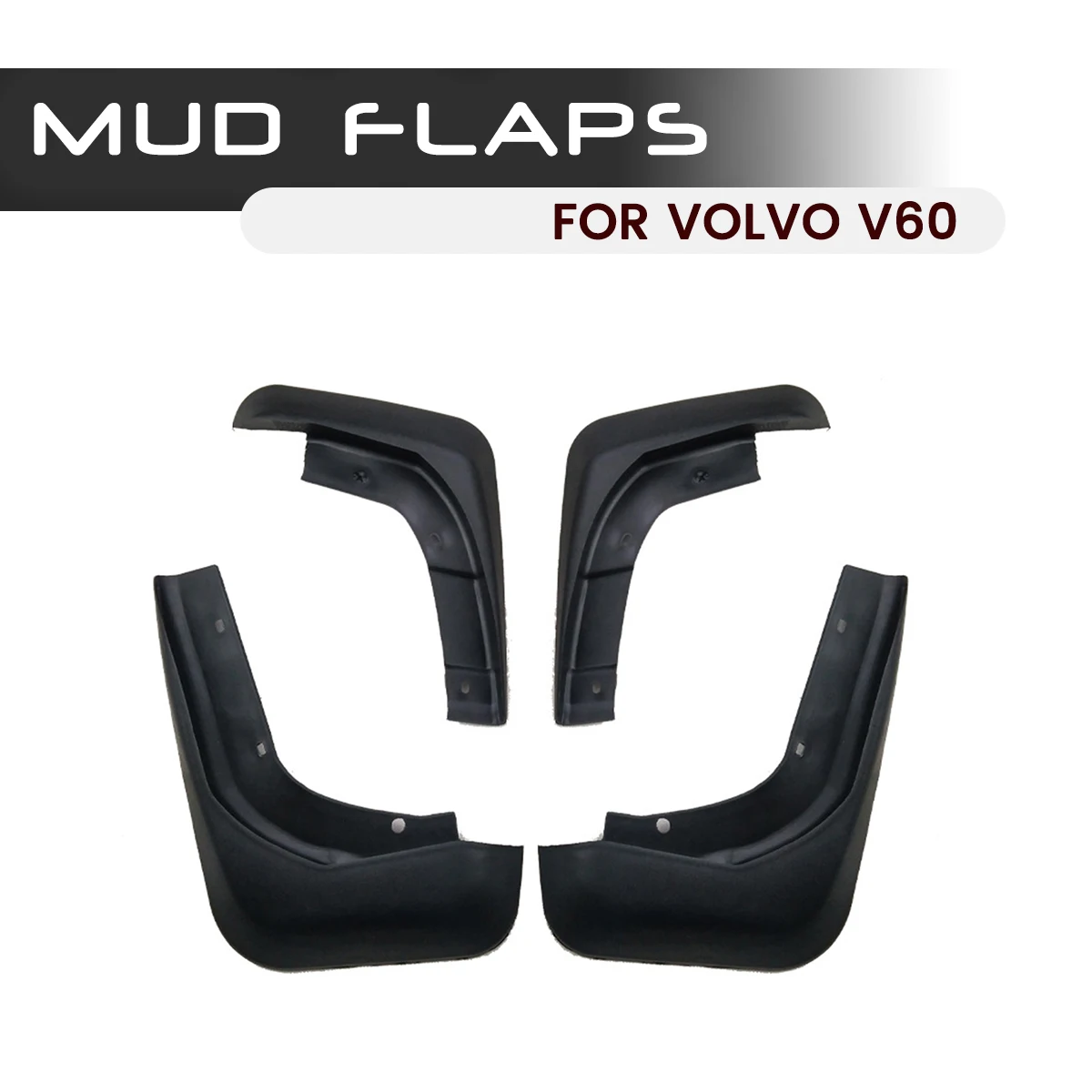 

Car Front Rear Car Mudguards Fender Flares Mud Guard Flap Anti Splash Mudflaps Soft Good Tenacity For VOLVO V60