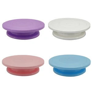 Cake Turntable Stand Cake Decoration Accessories DIY Mold Rotating Stable Anti-skid Round Cake Table Kitchen Baking Tools Stand