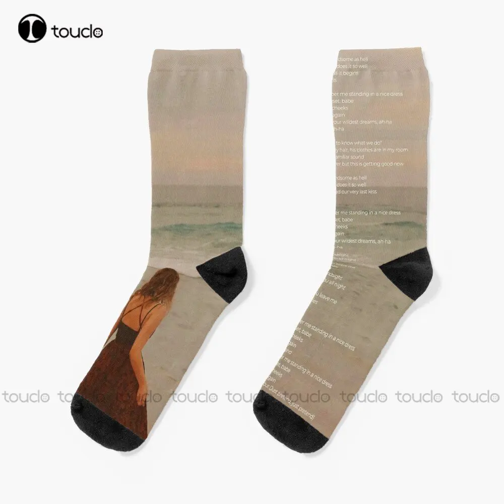 

Wildest Dreams - Taylor Folklore Socks Socks For Boys Personalized Custom Unisex Adult Teen Youth Socks 360° Digital Print