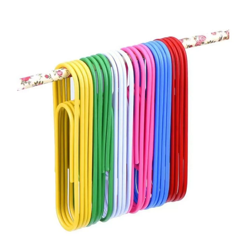 

Metal Crafts Art Projects Office Student Useful Stationery 24pcs/pack Dog Bone Shape Bookmark Paper Clips For Scrapbook Colorful