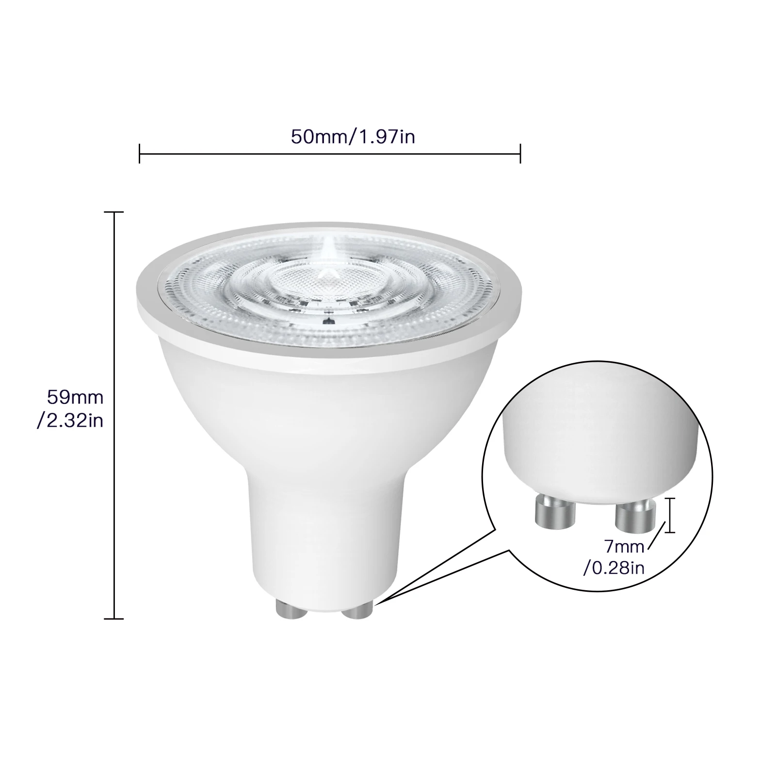 Tuya ZigBee GU10 Smart LED Bulbs RGB C+W White 4.7W Dimmable Lamps Smart Life APP  Control Light Bulbs Work with Alexa/Google images - 6