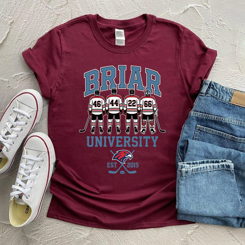 Футболка для хоккея Briar University, серия Off Campus Hockey Romance, с принтом Graham Logan Tucker, DI Laurentis (art.: 3920db48e59da) - 3920db48e59da