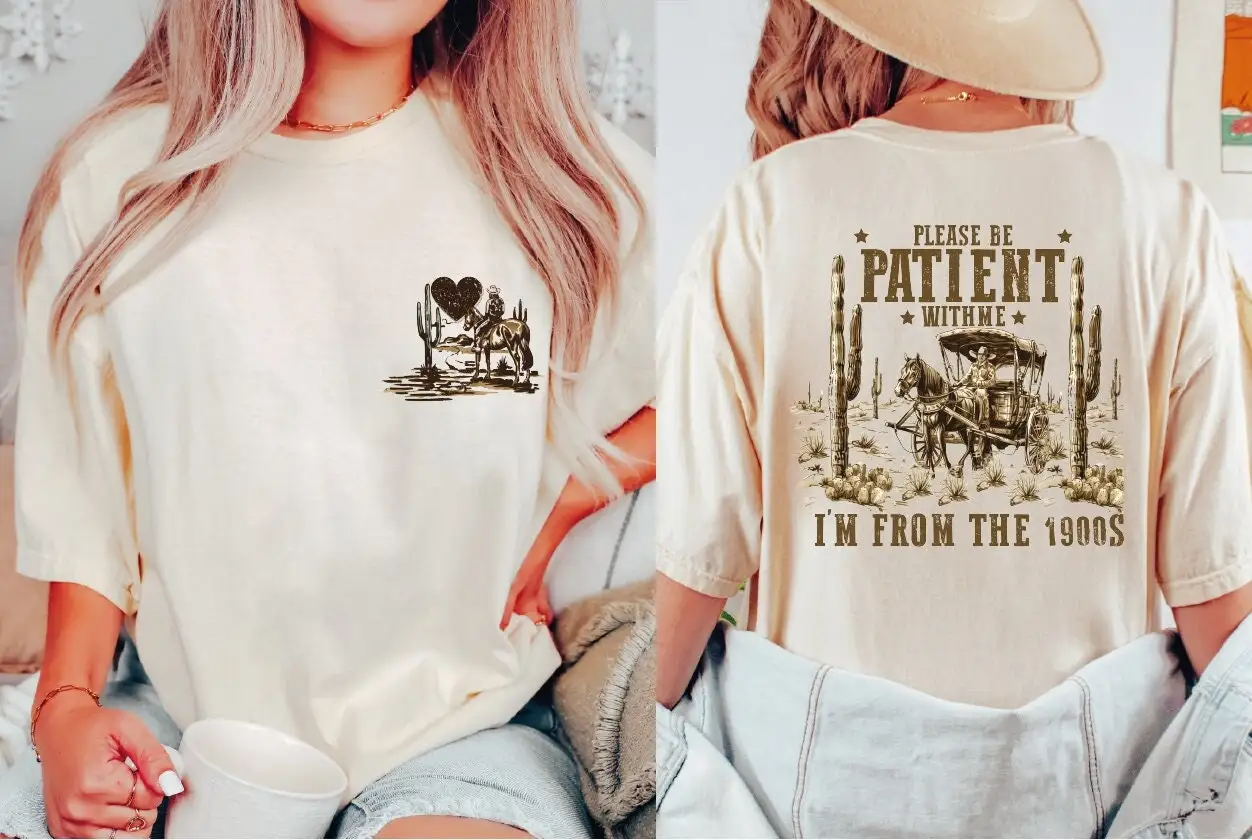 Пожалуйста будьте терпели со мной я из 1900-х годов футболка с юмором для взрослых