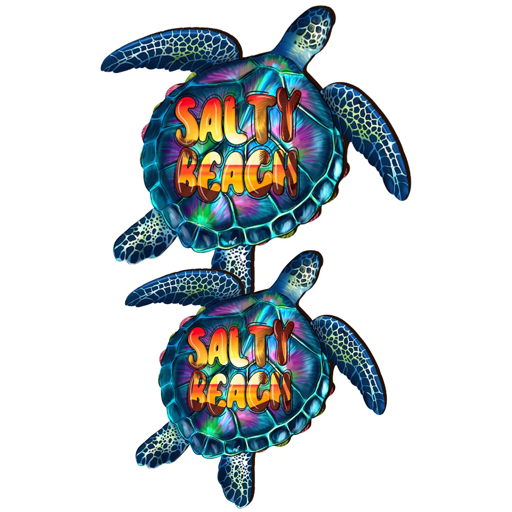 

2 Sets Summer Theme Wall Decoration Hanging Sign Decorative Door Home Beach Signs Outdoor Themed Listing Plaque