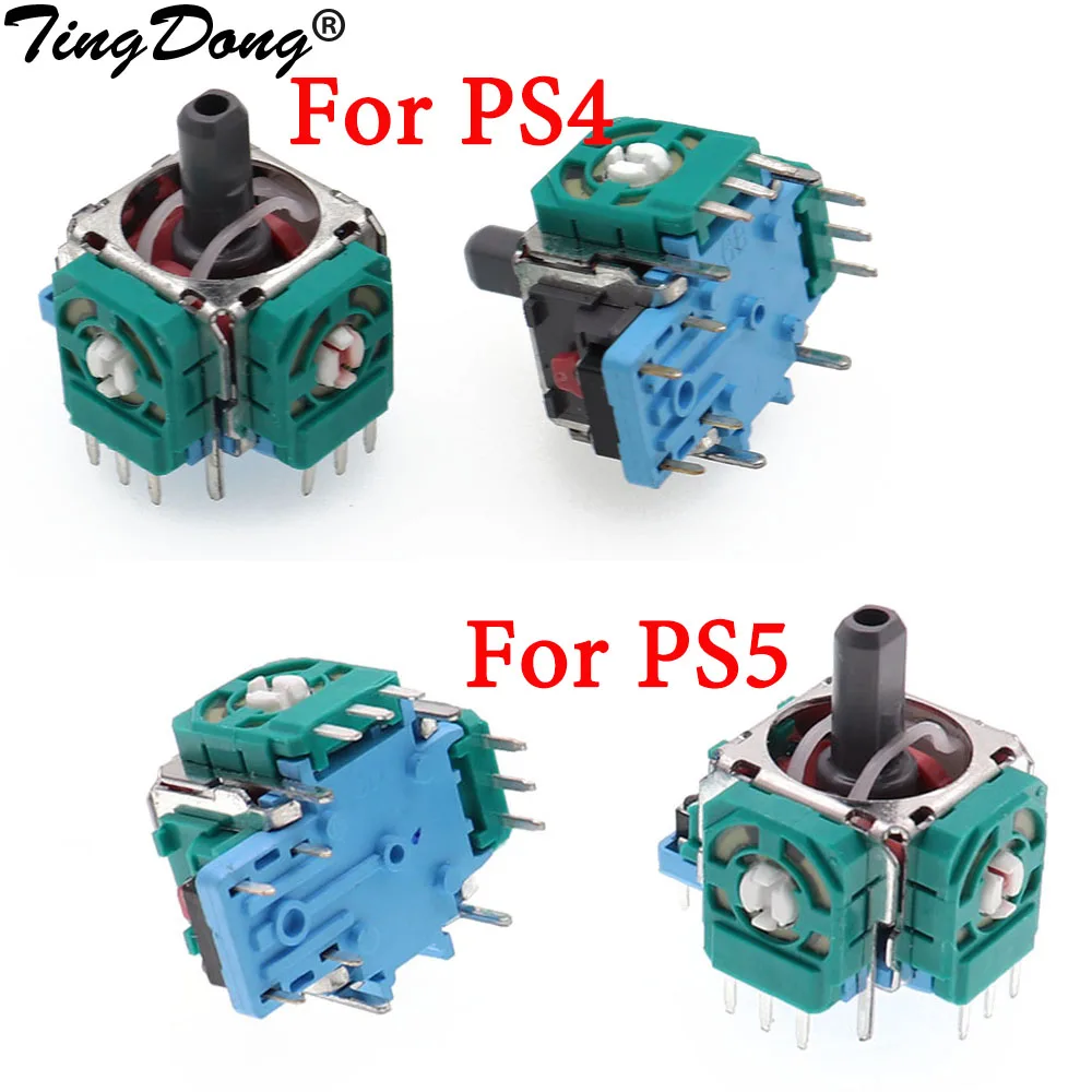 

TingDong 2PCS Original 3Pin 3D Rocker 3D Analog Joystick Sensor Module for PS5 PS4 Controller Repair Parts
