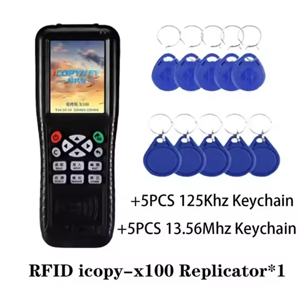 Фото X100 Icopy RFID-копировальный аппарат Met Volledige Decode Functie Smart Card Key 3 5 8 Versie Nieuwste Nfc Ic Id Дубликатор считыватель Писатель №1