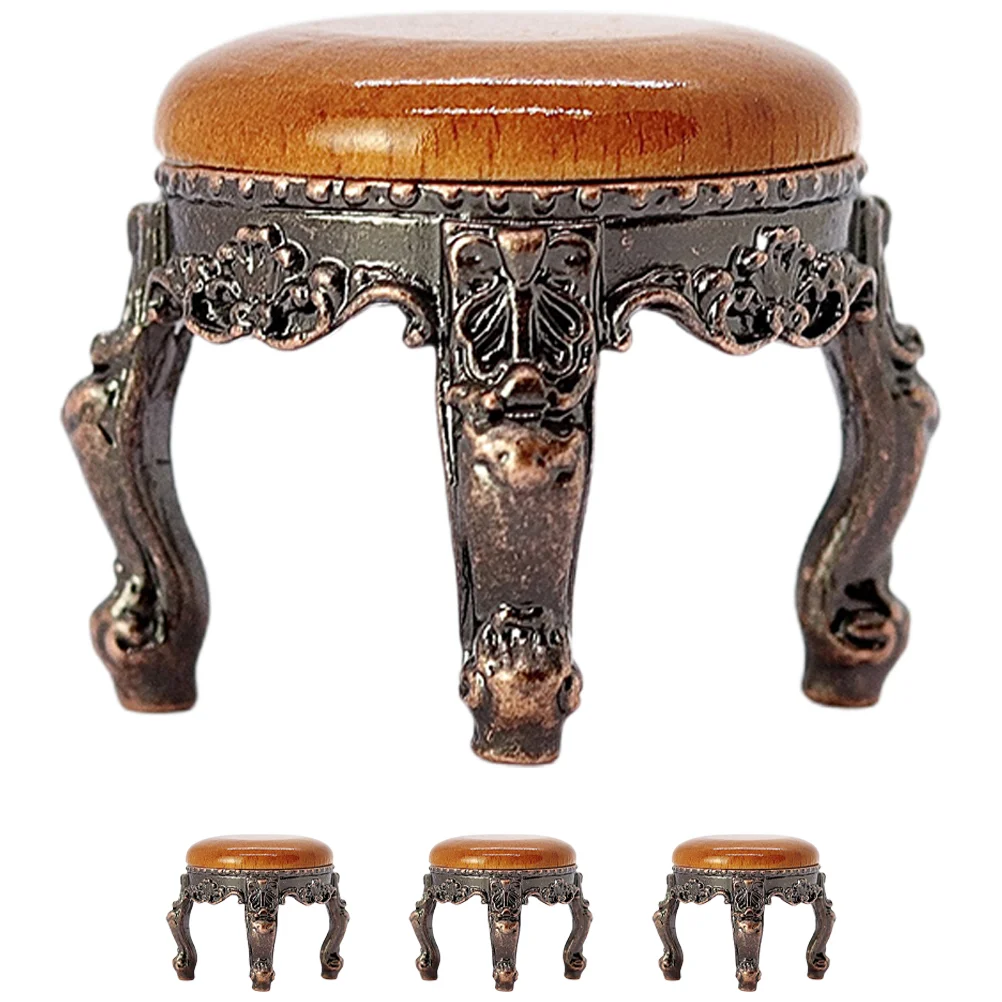 

Miniature Furniture Accessories Stool Decors House Layout Prop Pot Adorn