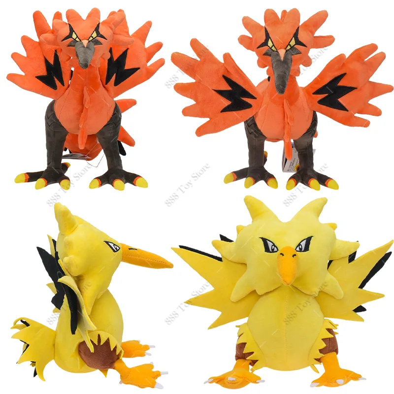 

New Arrival Pokemon Plush Galarian Zapdos Figurine Toys Anime Action Zapdos Doll Soft Stuffed Plushie for Children Birthday Gift