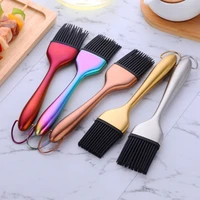 comfortable and durable stainless steel silicone oil brushes kitchen bbq grilling baking cooking brushes barbecue cooking tools