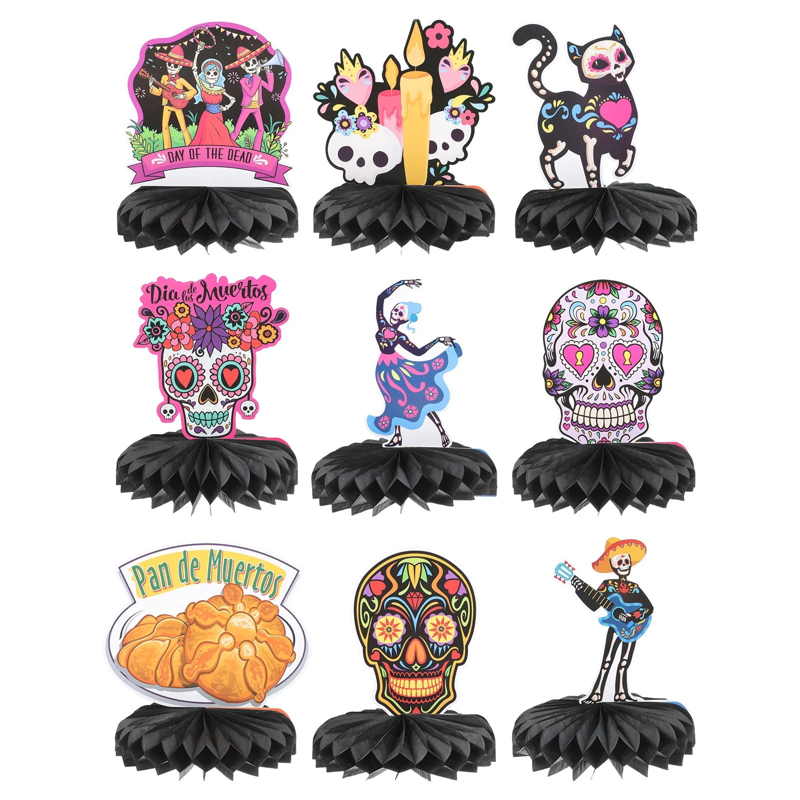 

Table Decor Honeycomb Daythe Dead Decorations Party De Centerpieces Centerpiece Topper Cinco Mayo Mexican Desk Pom Props Photo