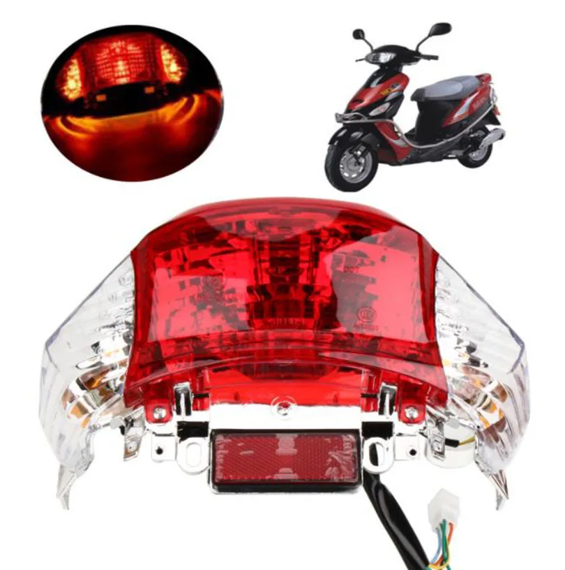 

Electric Motorcycle Scooter Rear Tail Light Brake Warning Lamp Accessories For Gwangyang Xiaolinhai Rear Turn Signal GY650cc