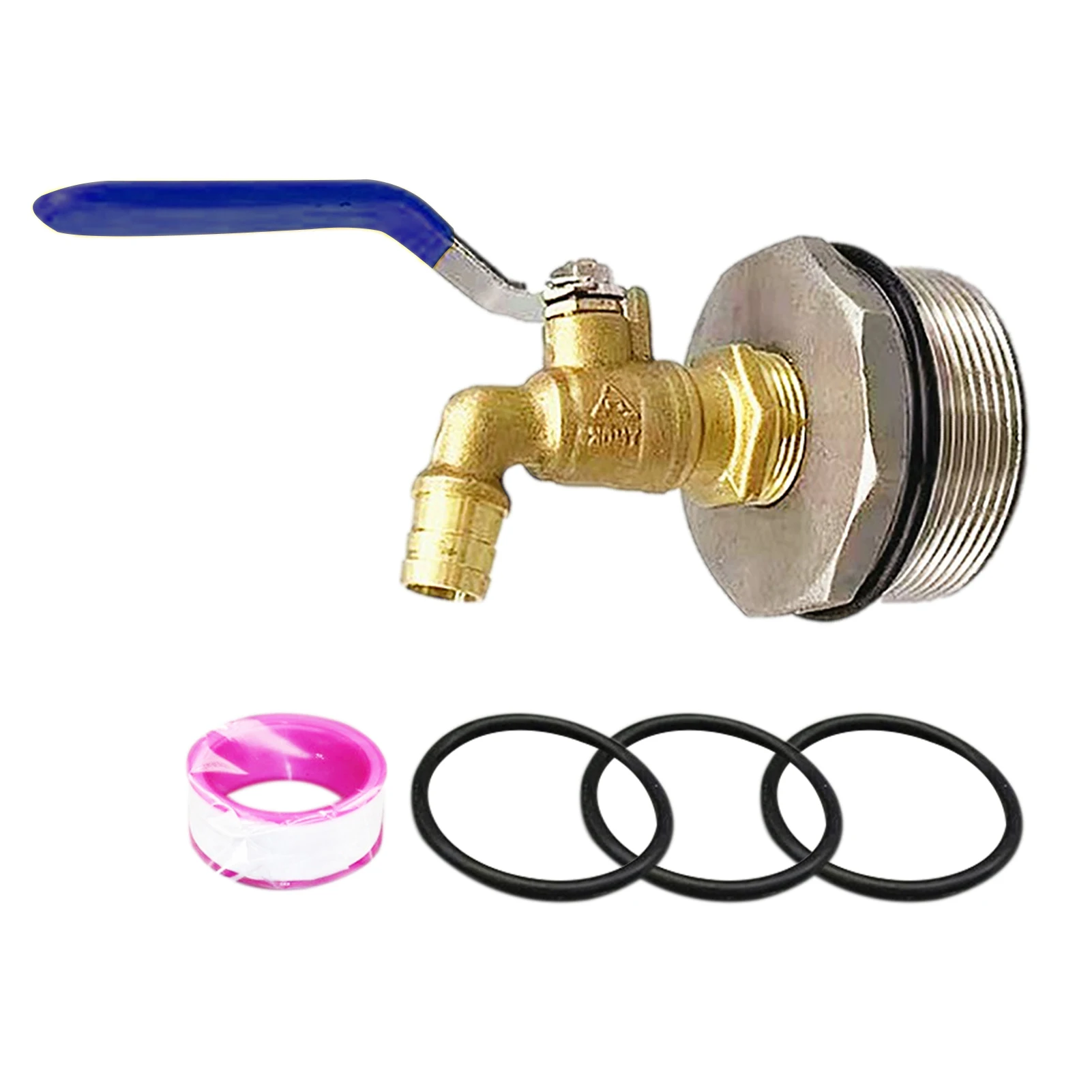 

50-Gallon Tote Water Tank Adapter Thread Hose Faucet Valve With Gaskets Connectors Garden Hose Quick Connector For Excellent