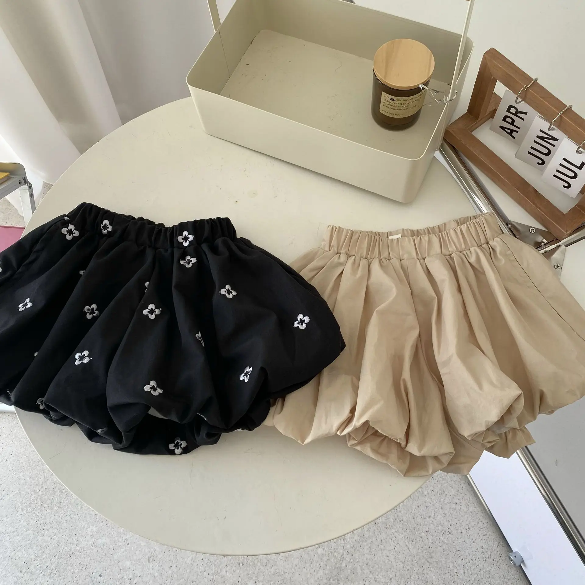 

2023 summer girls casual short sleeve blouse and shorts