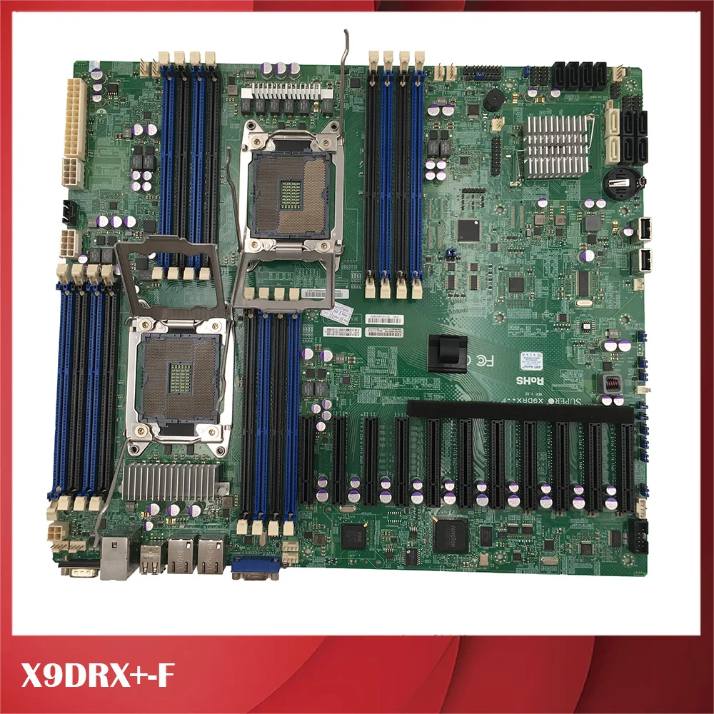 

Оригинальная материнская плата для рабочей станции Supermicro X9DRX +-F X79 10 * PCI 3,0 LGA2011, Отличный тест, хорошее качество
