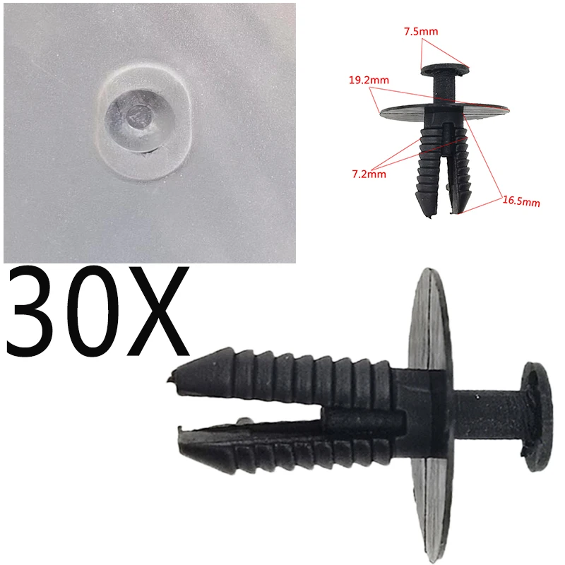 Расширительная заклепка 30X-пластиковый декоративный зажим для Bmw F32 F33 F36 F82 F83 F07 F10