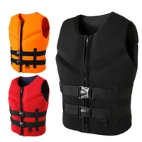 2022 new adult buoyancy vest neoprene life jacket water sports surfing boating fishing swimming life jacket powerboat crash vest