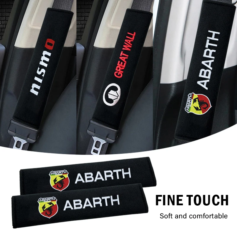 

Car Seat Belt Cover Pads Protector For Nissan Tiida Sylphy Teana Note X-trail 1 2 T31 T32 Serena Almera Qashqai Pathfiner Titan