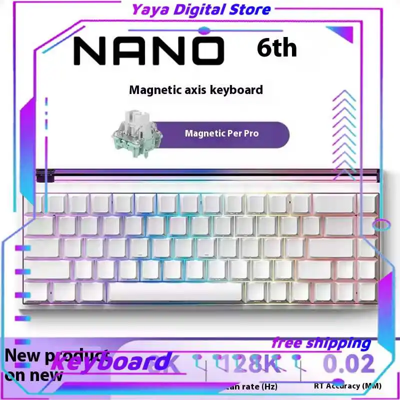 Проводные клавиатуры Megalion Nano6865% с раскладкой светоэффективность RGB интерфейс Type-C