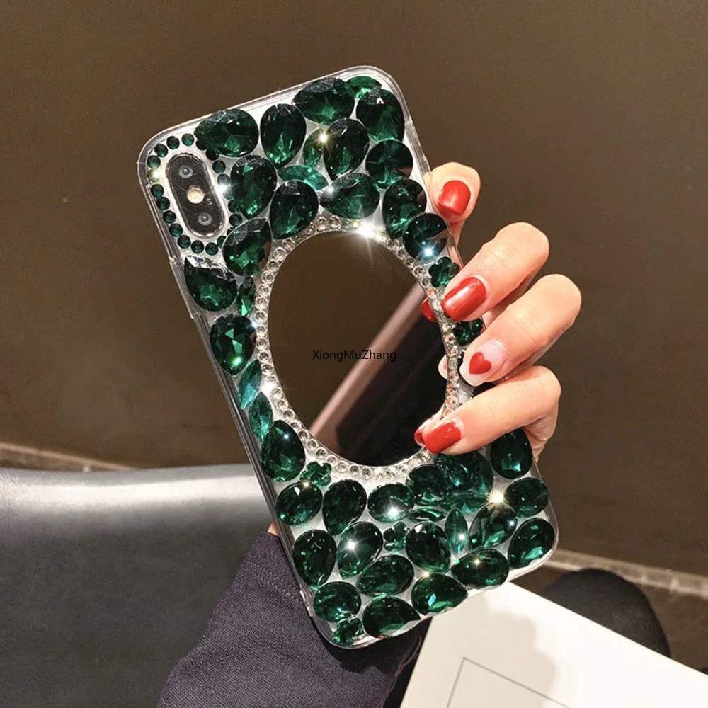 Роскошный зеркальный чехол со стразами и кристаллами для Nokia X10 X20 G10 G20 6 3 8 5 2 1 4 7