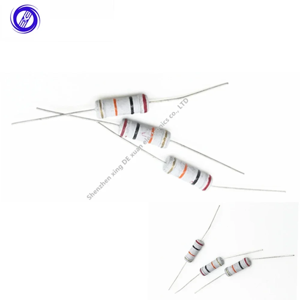 Металлооксидные пленочные резисторы 3W 5% 1R 1.2 1.5 1.8 2R 2.2 2.4 2.7 3R 3.3 3.6 3.9 4.3 4.7 5.1 5.6 6.2 6.8 7.5