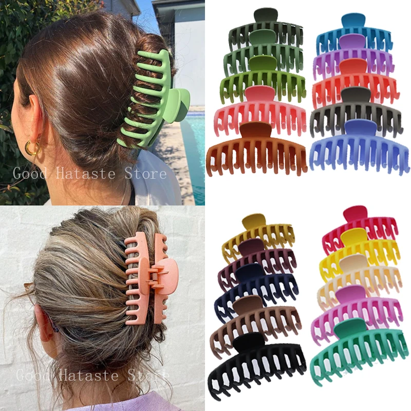 Large Claw Clip Crab Barrette For Women Girls Hair Claws Bath Clip Ponytail Clip Hair Accessories Gift Headwear
