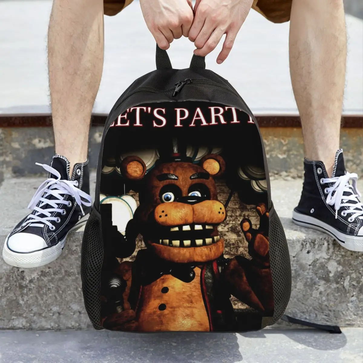 Фото Рюкзак FNAF At Freddys для детей, легкая школьная сумка для девочек и мальчиков для детского сада №5