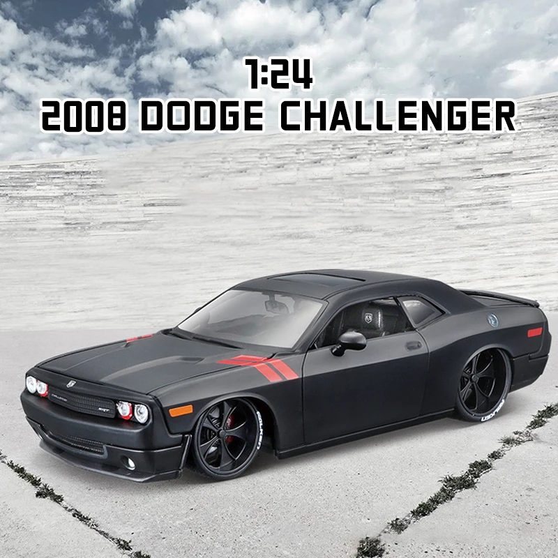 

Авторизованный 1:24 Maisto Dodge Challenger 2008 имитация статических игрушек из сплава под давлением модель спортивного автомобиля игрушка для детей ко...