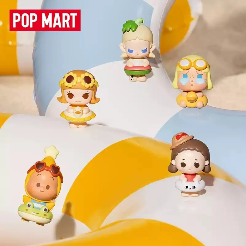 Фото Новая коллекционная мини-фигурка POP MART POP BEAN Island Vacation Blind Box: художественная игрушка, декор для рабочего стола, таинственная коробка, подарок на день рождения №5