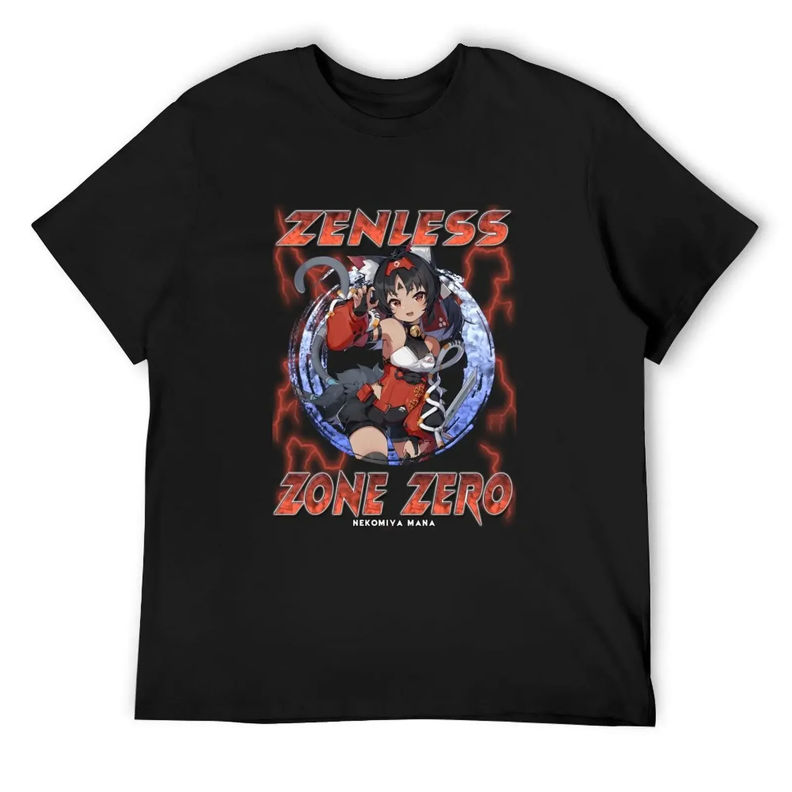 Zenless Zone Zero - футболка Nekomiya Mana летние топы одежда в стиле аниме футболки с рисунком