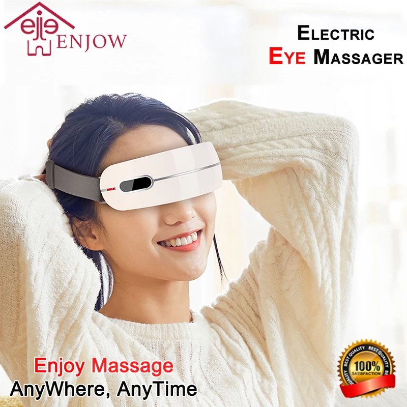 

2022 SuperDeals Smart Eye Massager Fatigue Relieve Vibration Acupoint Treat Sleep Anti Wrinkle with Bluetooth Music HealthBox