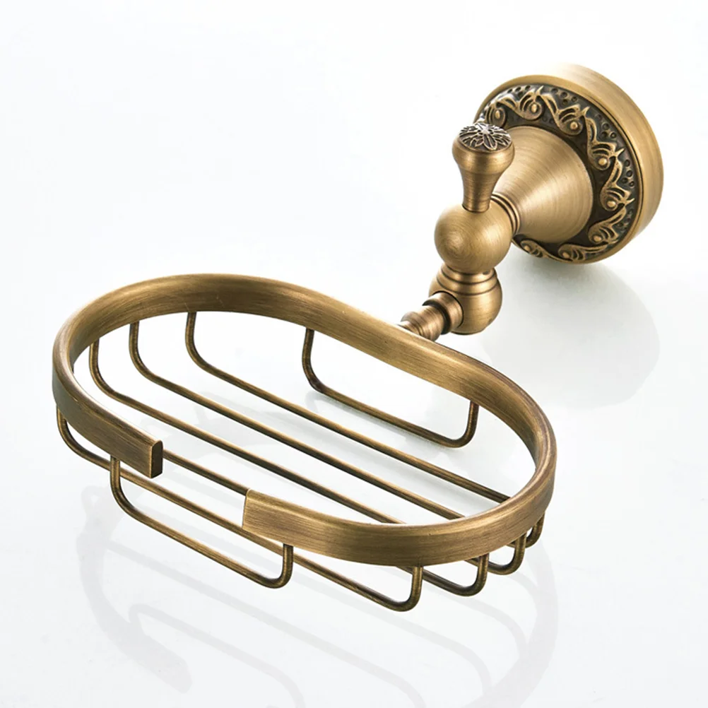 Винтажный стиль твердая латунь настенный держатель для мыльницы ванны душа