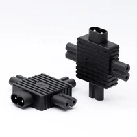 iec 320 c8 to 3 c7s power splitter adapter male to female ac converter for power supply 1 in 3 out