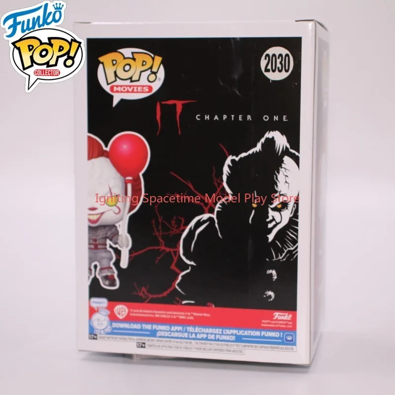 Фото Оригинальные фигурки Funko Pop по мотивам фильмов # Коллекционная кукла Пеннивайз с красным шаром из фильма «Оно: Глава первая» (2030), фигурка для полки, в оригинальной коробке, подарок №3