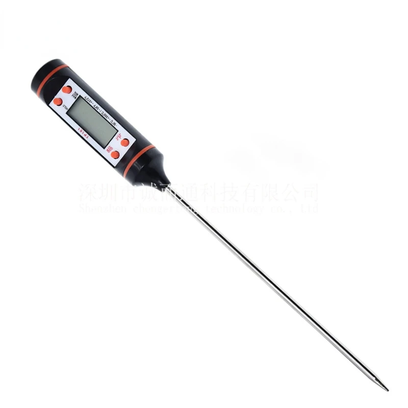 

Kitchen Digital Oil Thermometer Barbecue Baking Temperature Measurement Black and White Electronic Food Liquid Temperature Pen