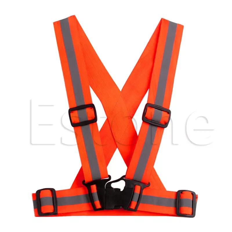 

Adjustable Safety Security Visibility Reflective Vest Gear Stripes Jacket