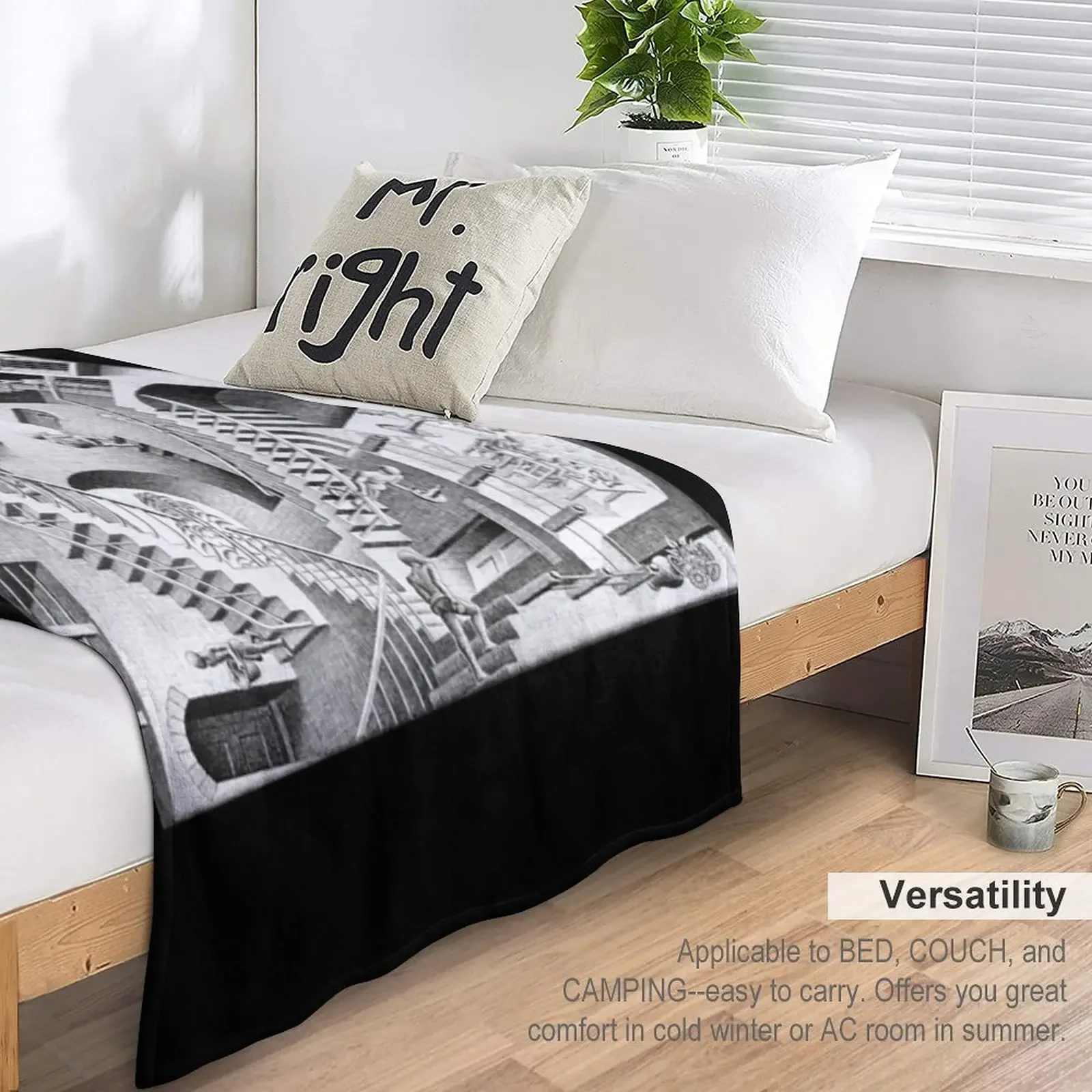 Mc Escher T-ShirtMC плед одеяло для пикника персонализированный подарок роскошные